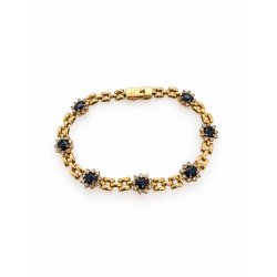 Pre Owned 18ct Sapphire and Diamond Bracelet ZC181